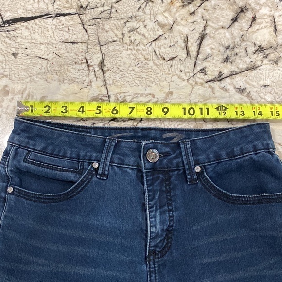 Seven7 Slimming‎ Skinny Jeans y2k with sparkly sequins on back pockets - Picture 9 of 9